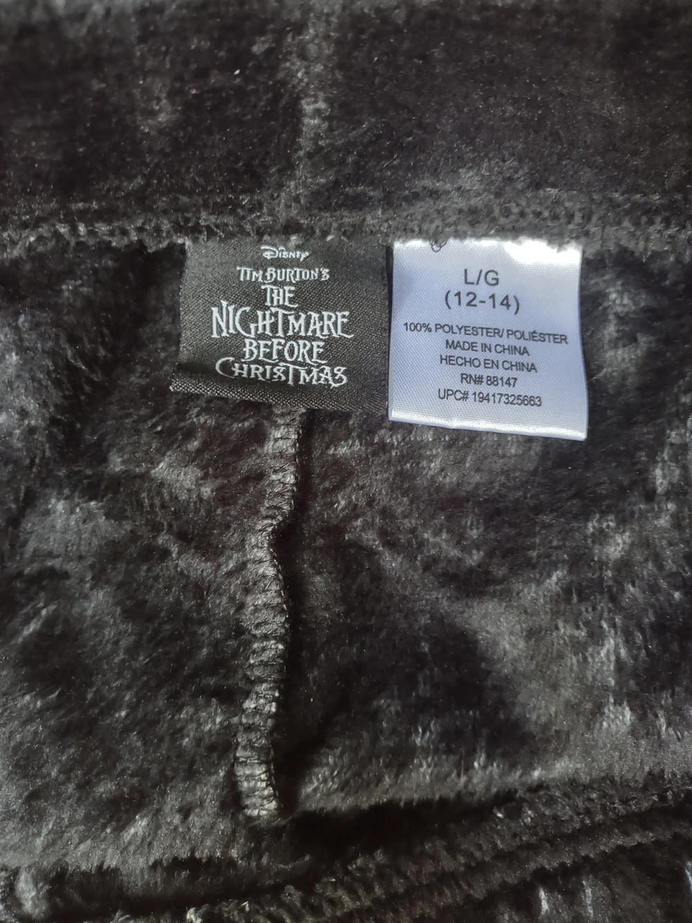 Nightmare Before Christmas Sally women's velour pajama shorts Size L - Picture 3 of 3
